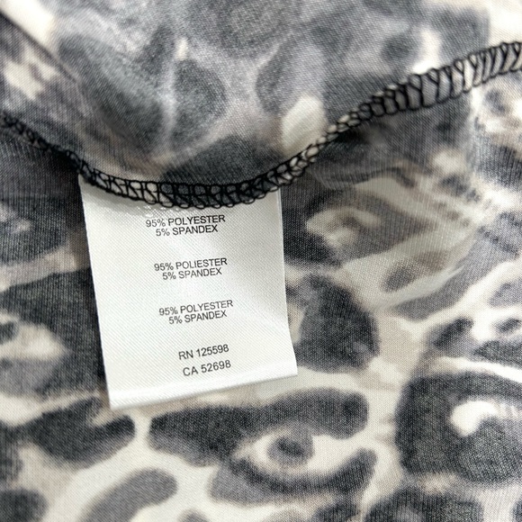 Ellen Tracy Zip Front Print Blouse, NWOT - Picture 9 of 9